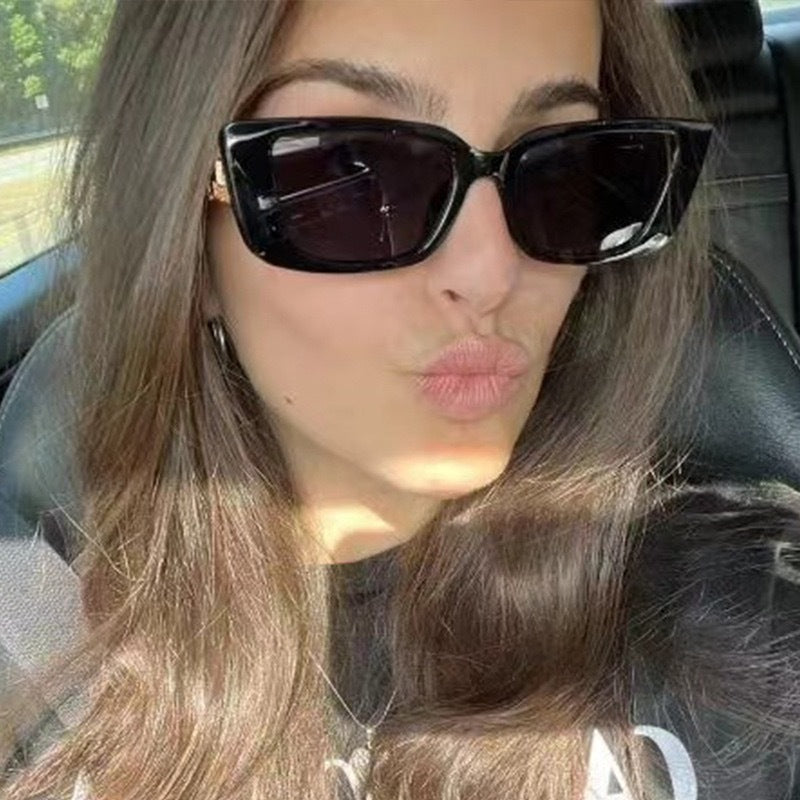 Bold Geometrischer Rahmen Sonnenbrille Karnz