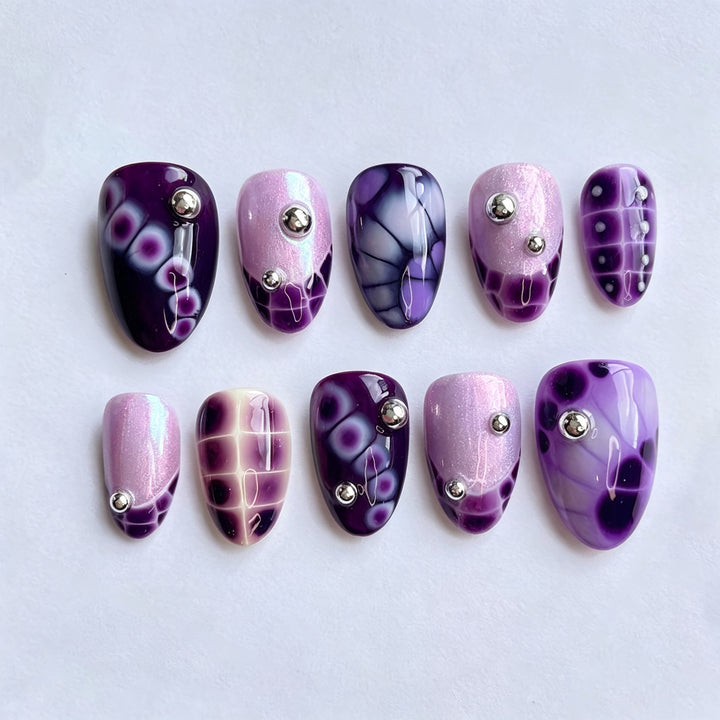 Künstlerisches Gradient Press-On Nagelset
