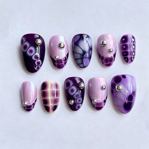 Künstlerisches Gradient Press-On Nagelset