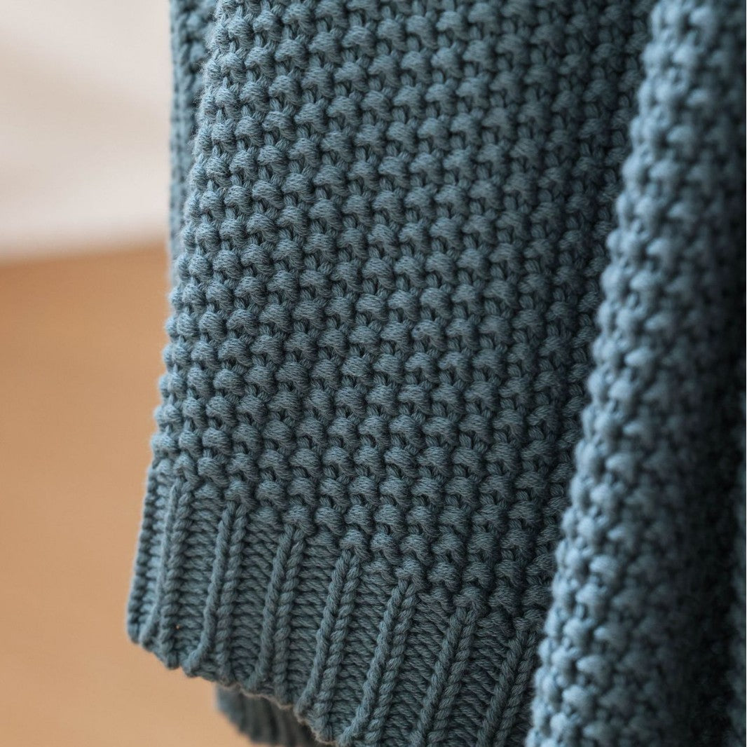 Chunky Knit Throw Blanket