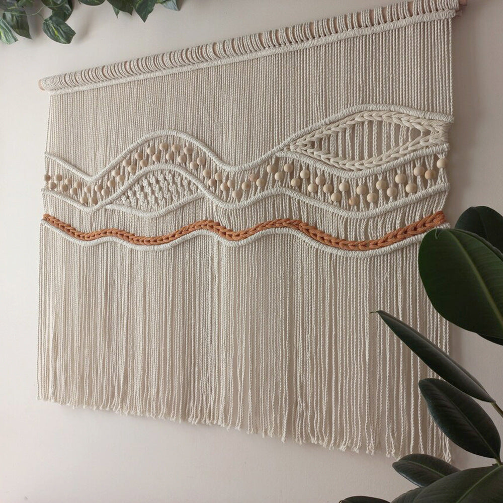 Makramee Wandbehang Kunst Karnz