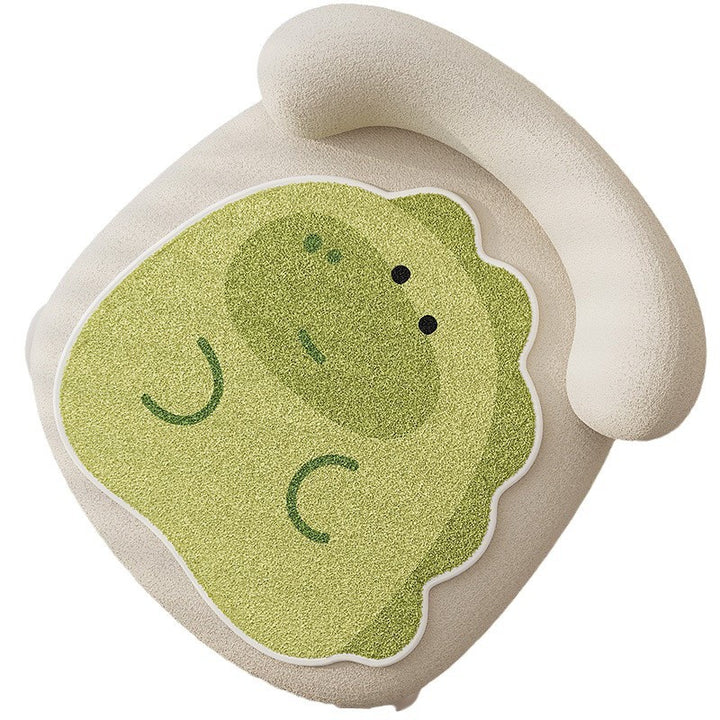 Acorn-Shaped Plush Chair Seat Cushion Pad with High-Pile Tufted Surface