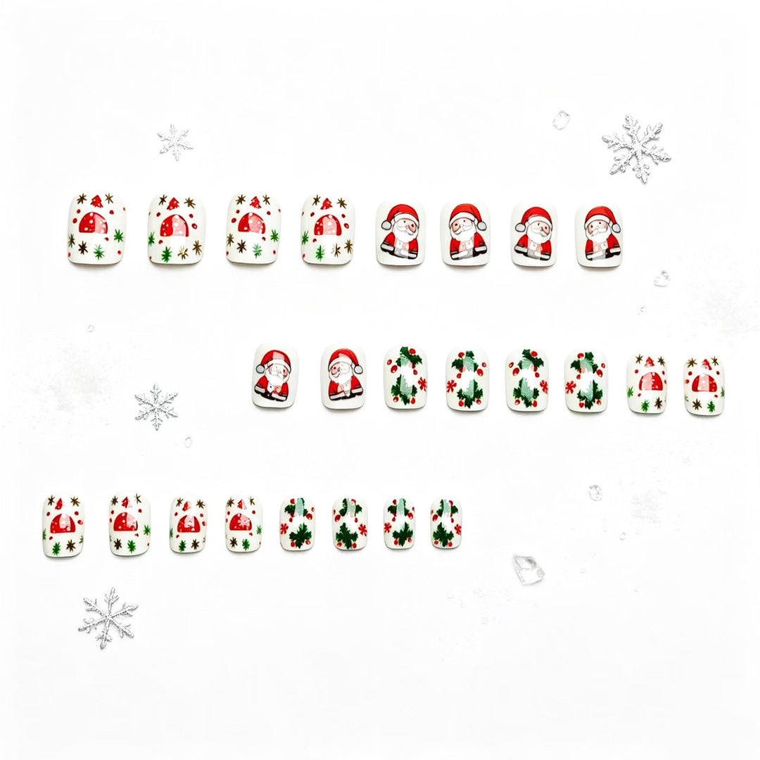 Weihnachtliche Kunstnägel Karnz