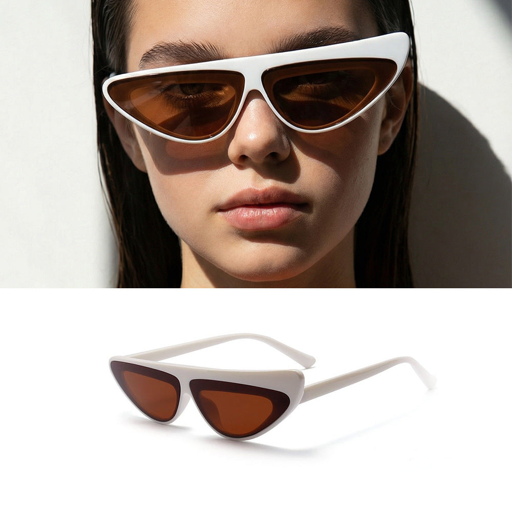 Damen Cat-Eye Sonnenbrille mit angesagtem asymmetrischen Design Karnz
