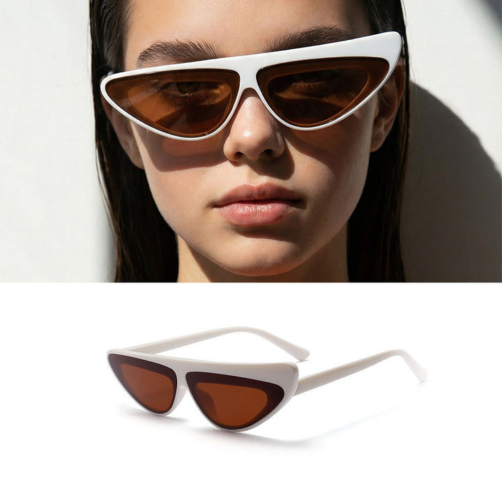 Damen Cat-Eye Sonnenbrille mit angesagtem asymmetrischen Design Karnz