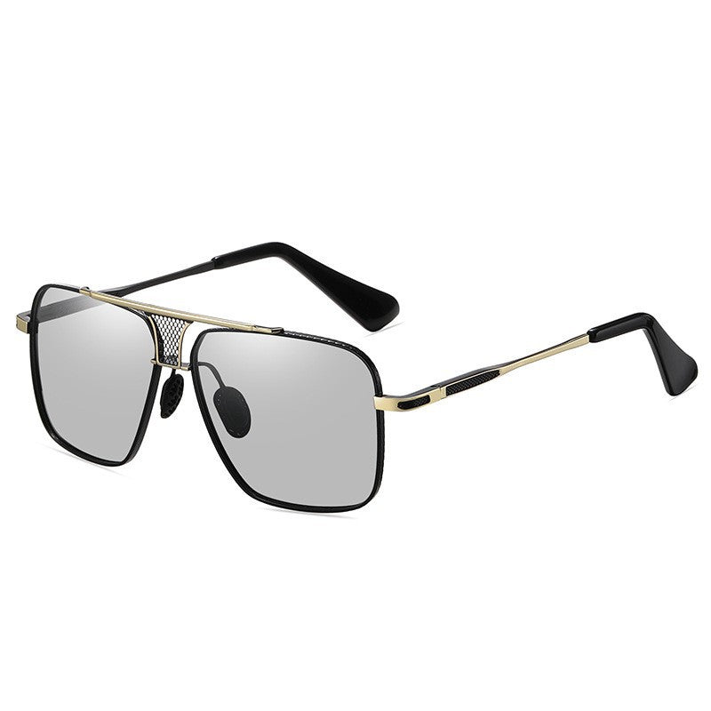 Damen Quadratische Sonnenbrille mit stilvollem Metallrahmen und hochwertigem UV-Schutz Karnz