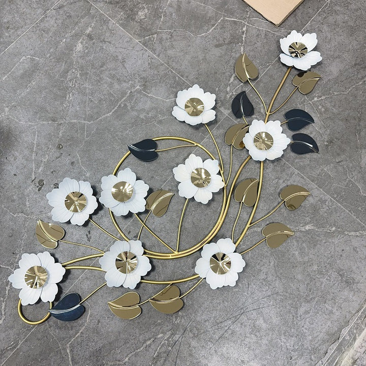 Florale Metall Wandkunst Dekor Karnz