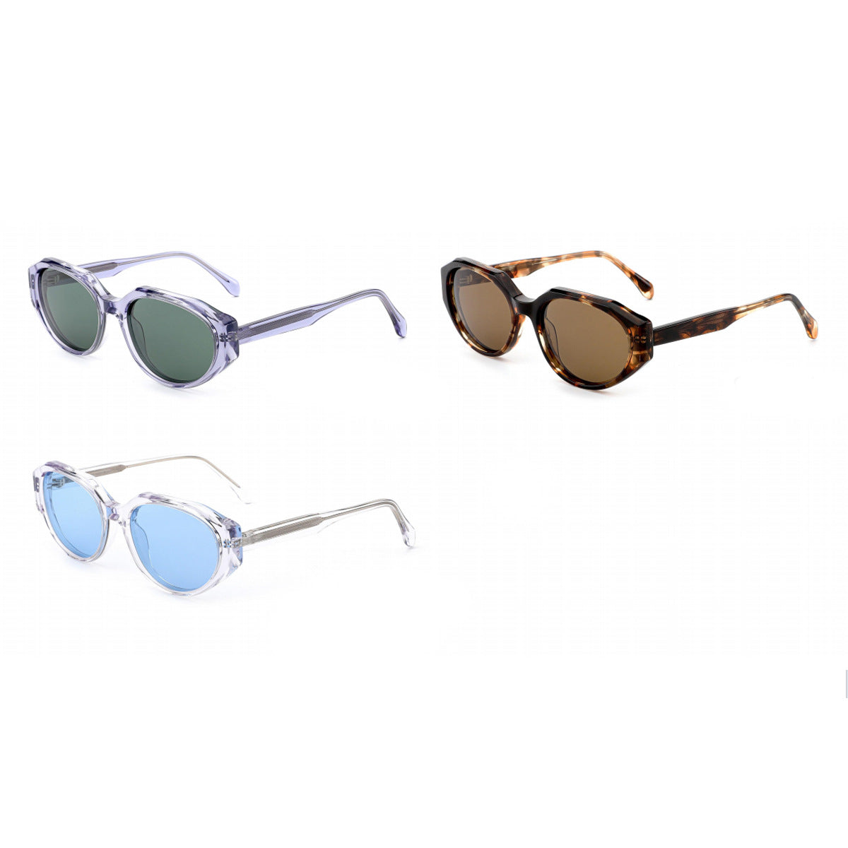 Damen Sonnenbrille im modernen, transparenten Design mit hochentwickelten Gläsern Karnz