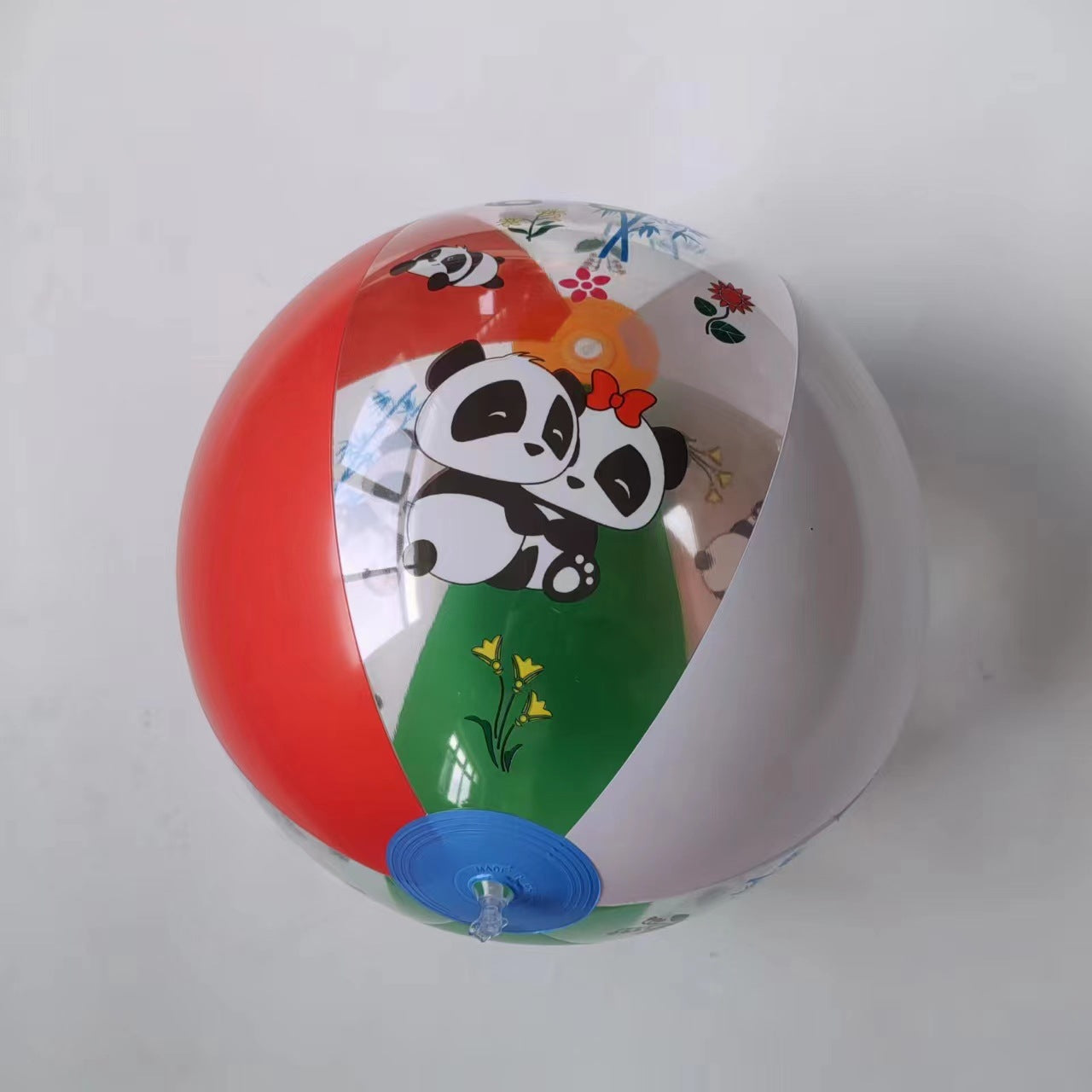 Damen aufblasbarer Spielball mit fröhlichen Panda-Motiven von Karnz