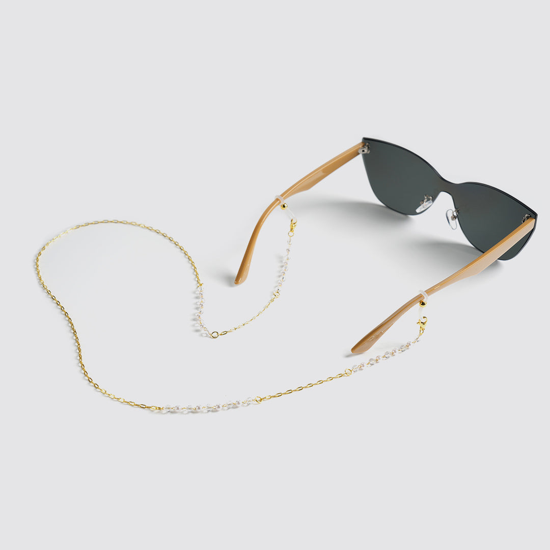 Eleganter Perlenkette Brillenhalter Karnz