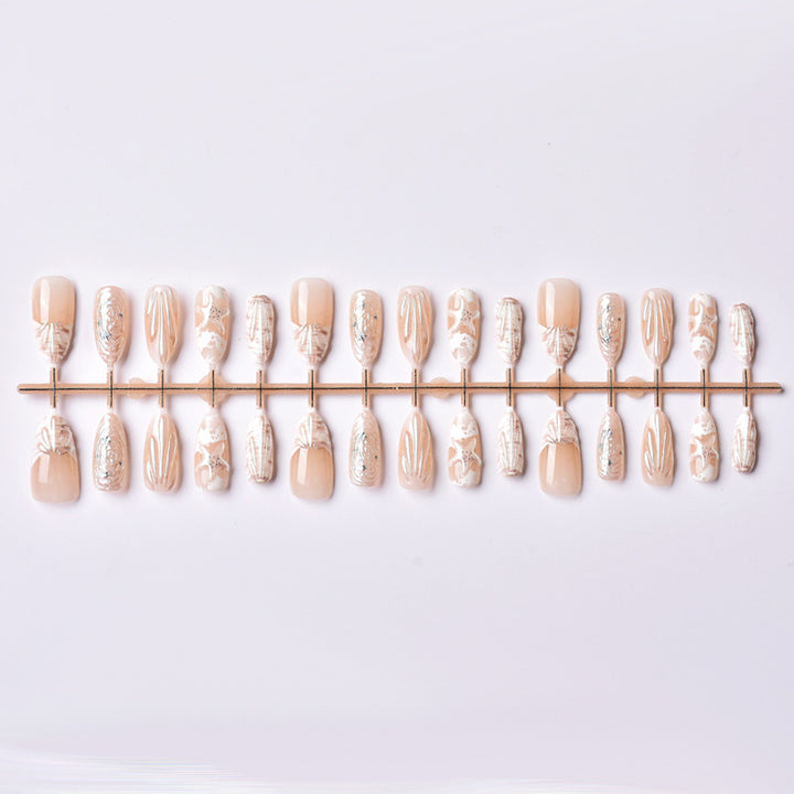 Luxuriöses künstlerisches Press-On-Nagelkunstset