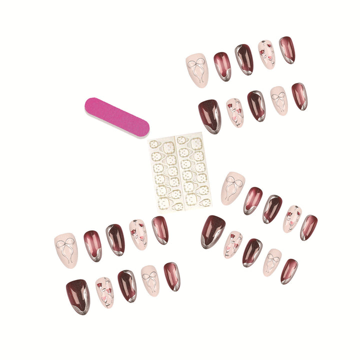 Elegante Press-On Nagelspitzen Set
