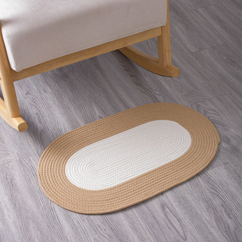 Runde Jute-Teppich Karnz