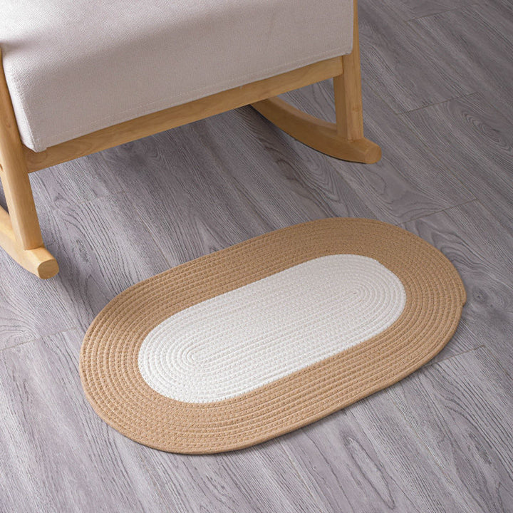 Runde Jute-Teppich Karnz