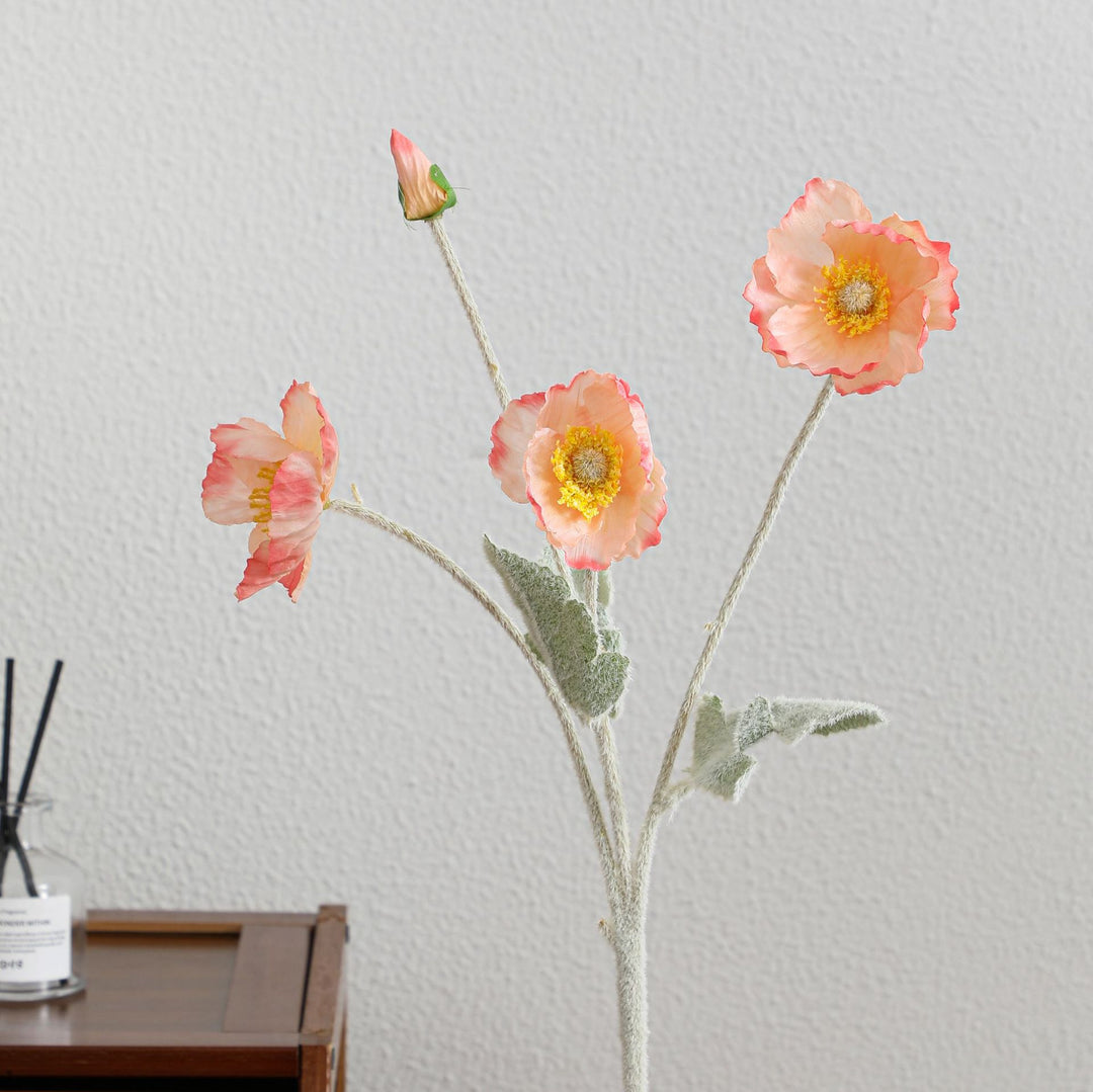Dekorativer Kunst-Mohnblumenstrauß Karnz
