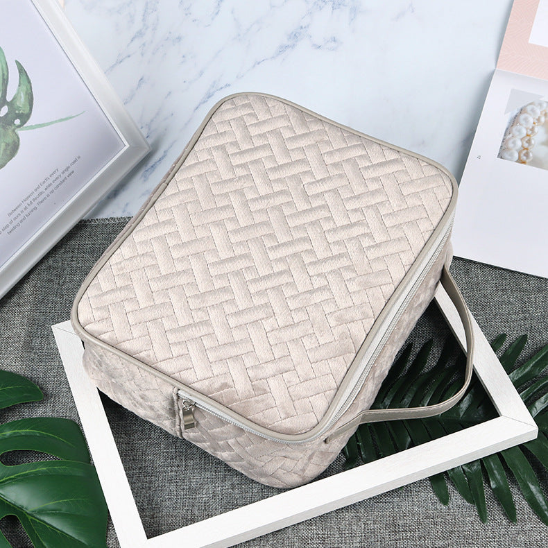 Texturierter Reise-Kosmetik-Organizer