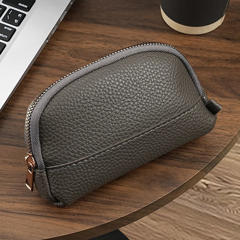 Premium Leder Reißverschluss Kosmetiktasche Karnz