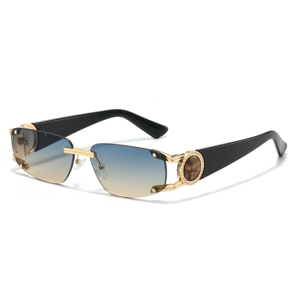 Stylische Minimalistische Rechteckige Sonnenbrille Karnz