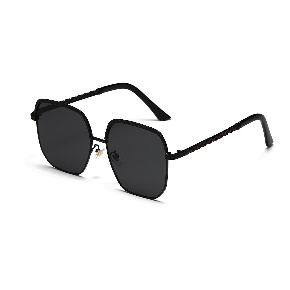 Damen modische oversized Sonnenbrille im geometrischen Design Karnz