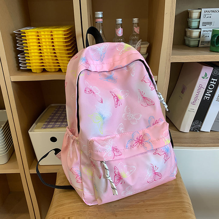 Verspielter Schmetterlingsmuster-Rucksack