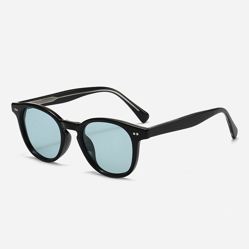 Damen Runde Sonnenbrille mit stilvollem Muster und UV-Schutz Karnz