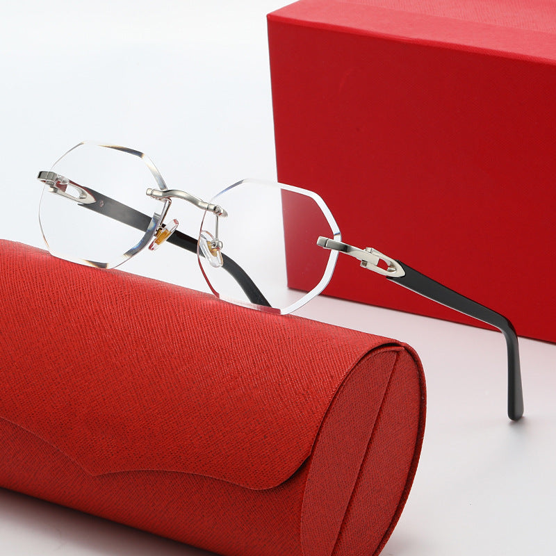 Damen elegante Korrektionsbrille mit modernem achteckigem Rahmen Karnz