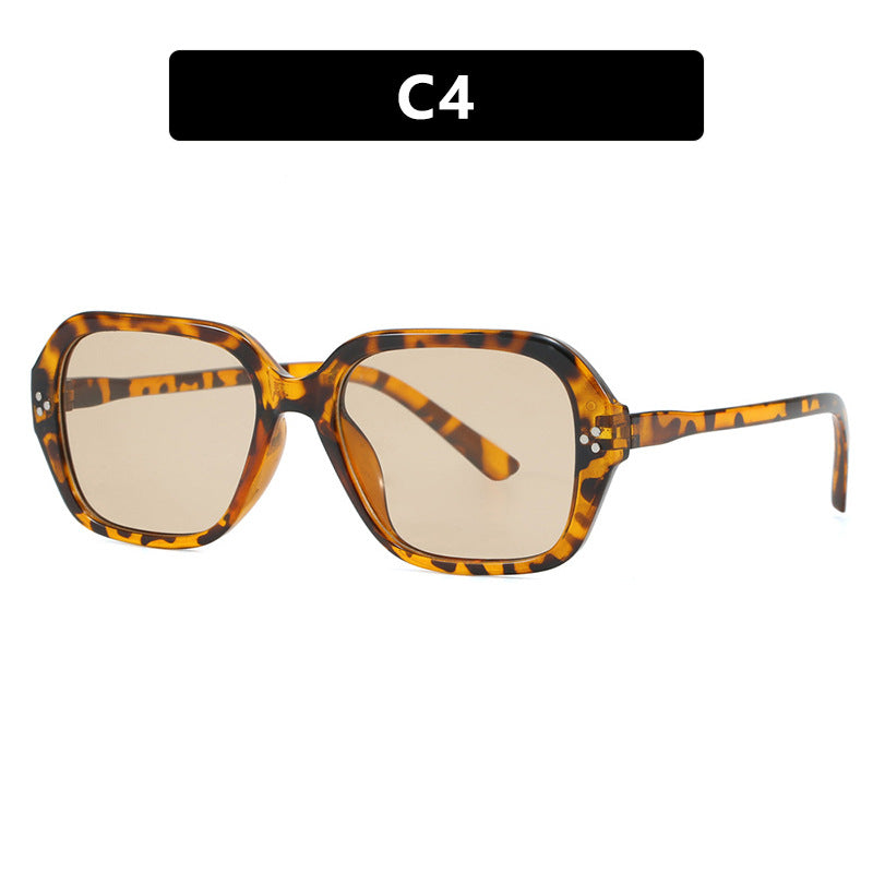 Damen stylische Sonnenbrille im trendigen Geometrie-Design Karnz