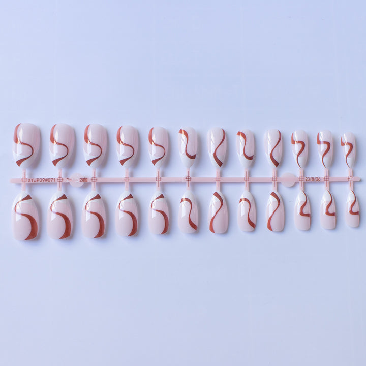Künstlerisches Wirbelmuster Nagelkunst Set