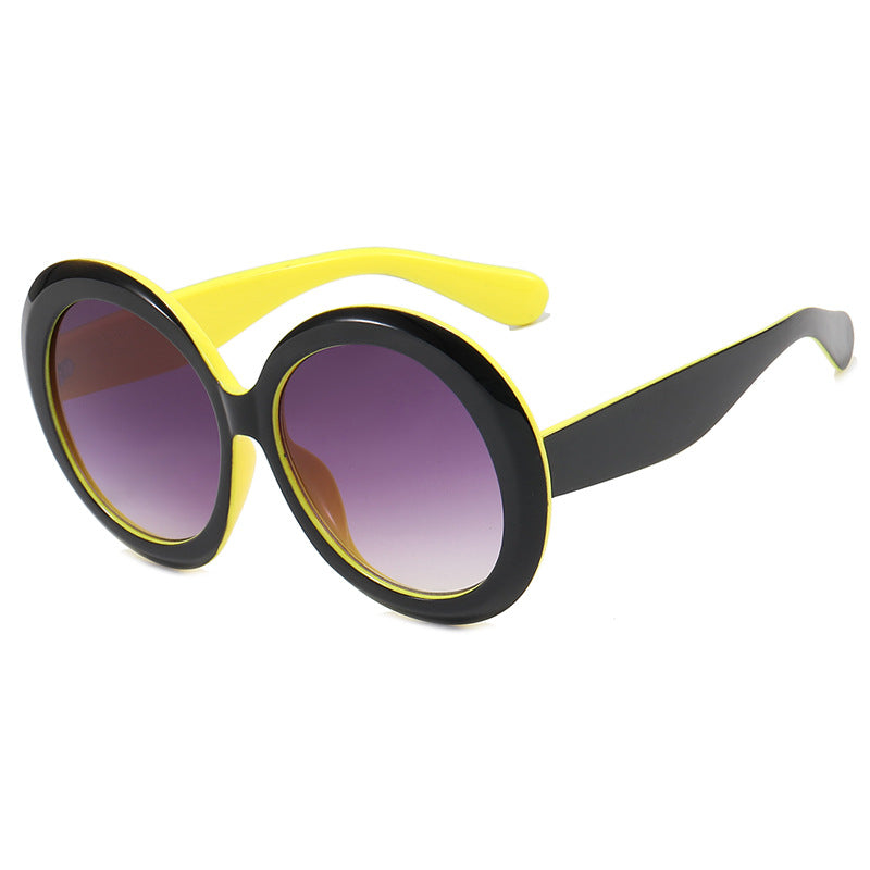 Damen modische Sonnenbrille mit großem Rahmen und UV-Schutz Karnz