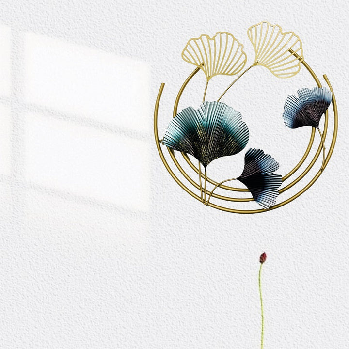 Elegante Botanische Metall Wandkunst Karnz