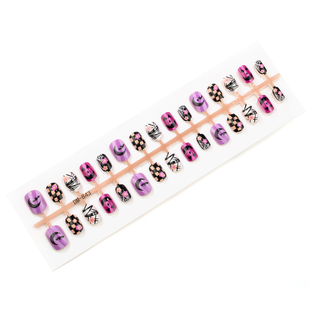 Verspielt Halloween-Themen Press-On Nagelset