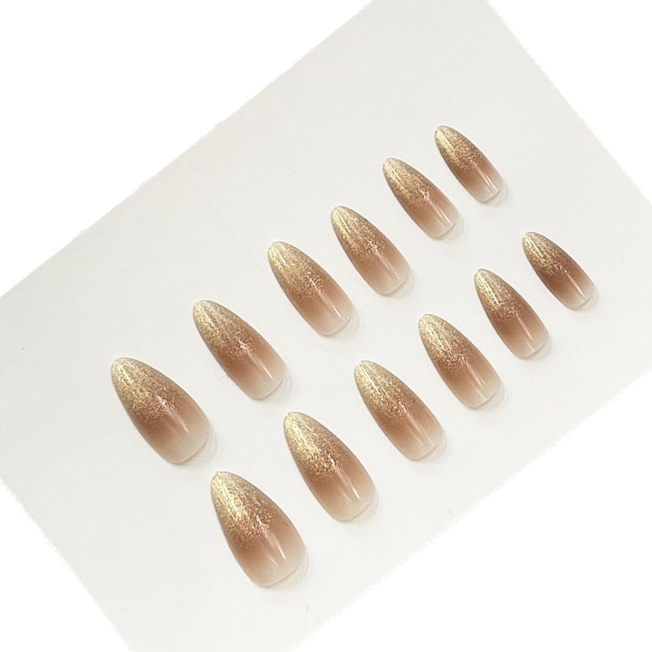 Premium Glitter Ombre Press-On Nails Karnz