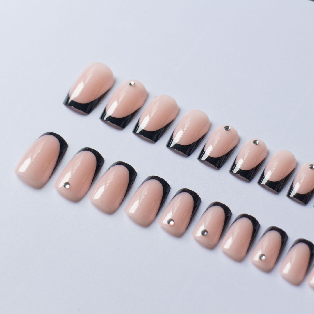 Chic Französische Tip Nagelkunst Set