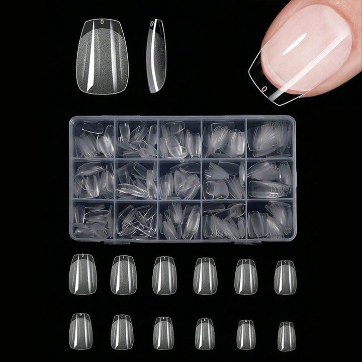 Premium Clear Press-On Nail Tips Karnz