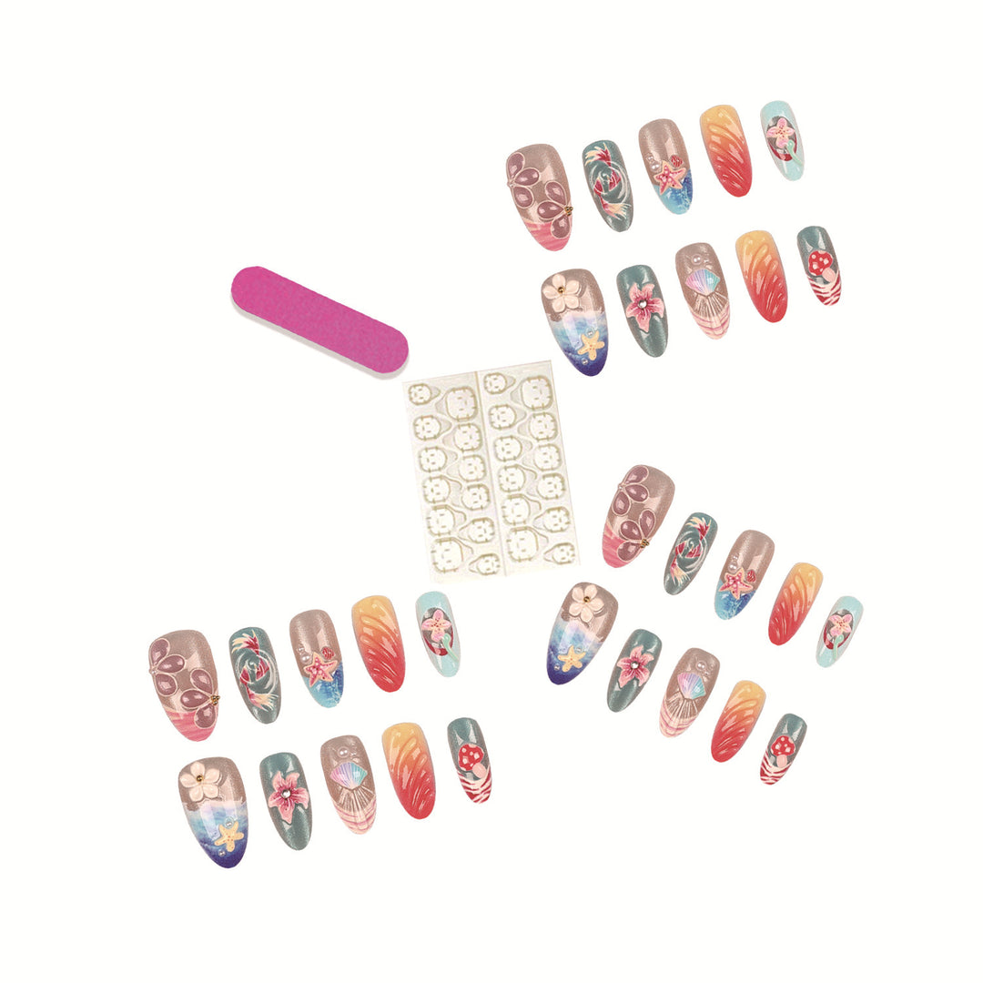 Künstlerische Tropische Nagelkunst Kollektion