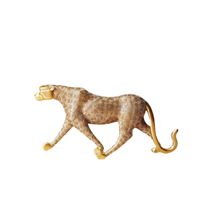 Künstlerische Dekorative Wildkatze Skulptur Karnz