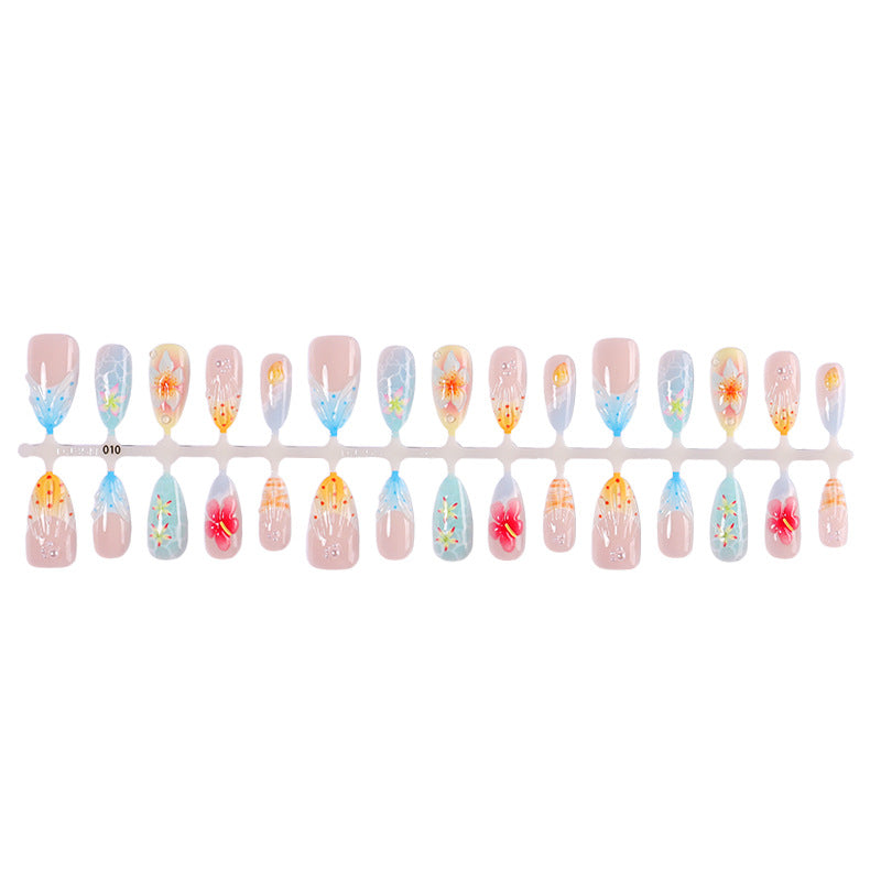 Künstlerisches Floral Nagelkunst Set Karnz