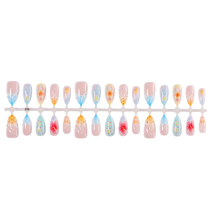 Künstlerisches Floral Nagelkunst Set Karnz