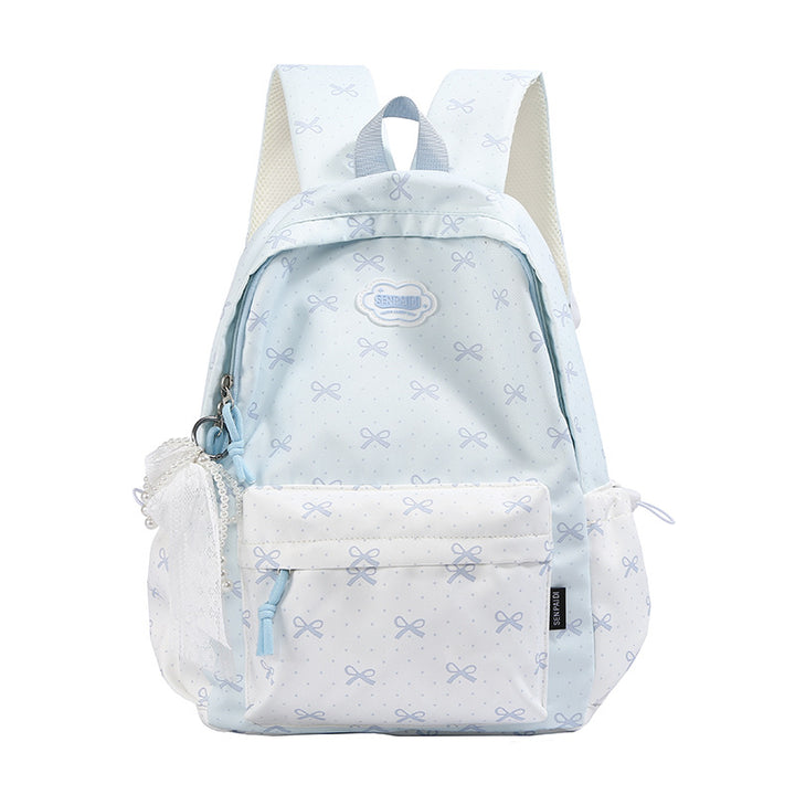 Verspielter Schleifenmuster-Rucksack