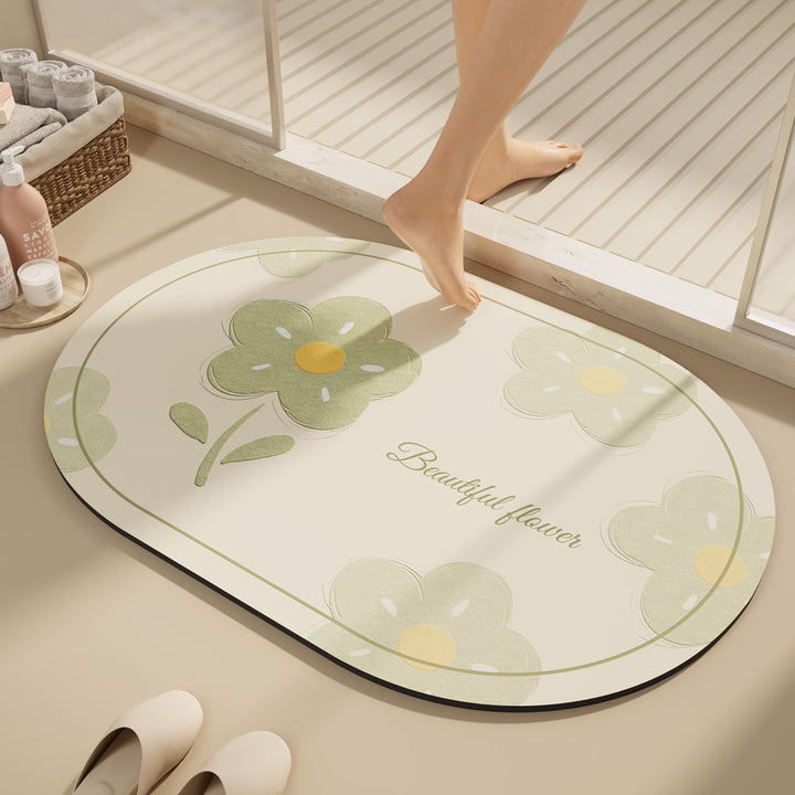 Florale dekorative Badematte