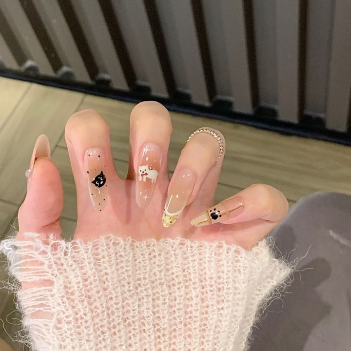 Glänzendes Ombré Press-On Nagelset