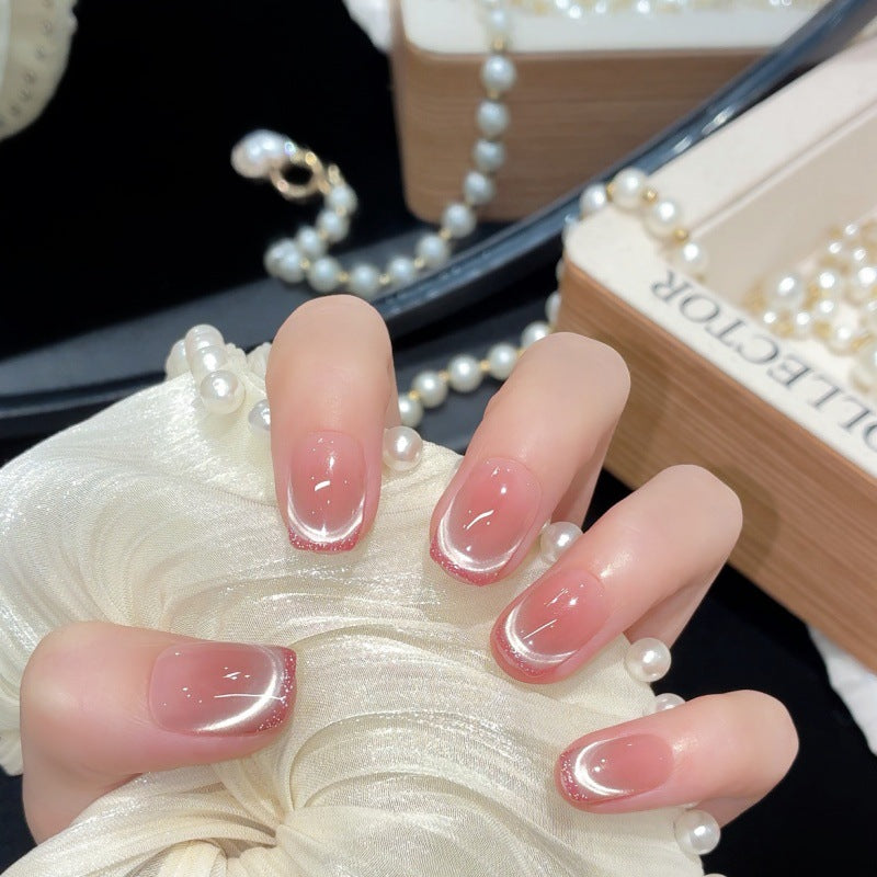 Premium French Tip Press-On Nagel Set