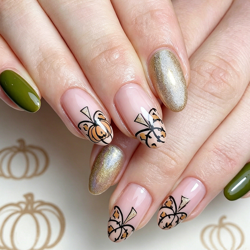 Elegantes saisonales Nagelkunstset Karnz