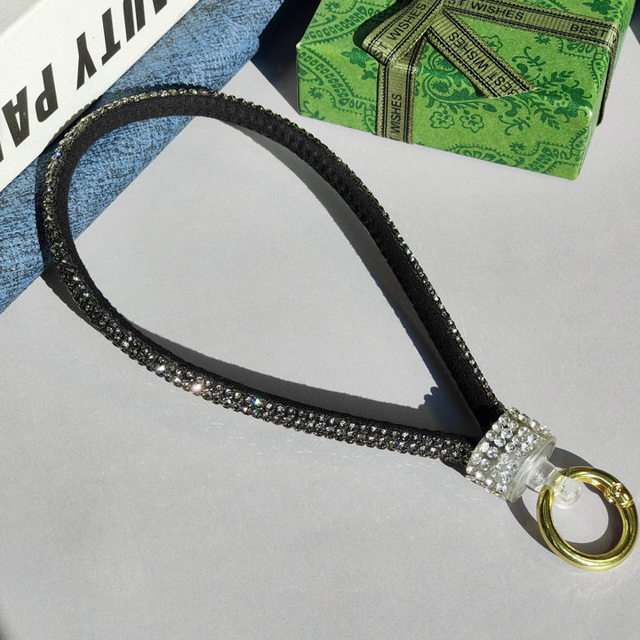 Glitzernder Strass-Handy-Lanyard Karnz