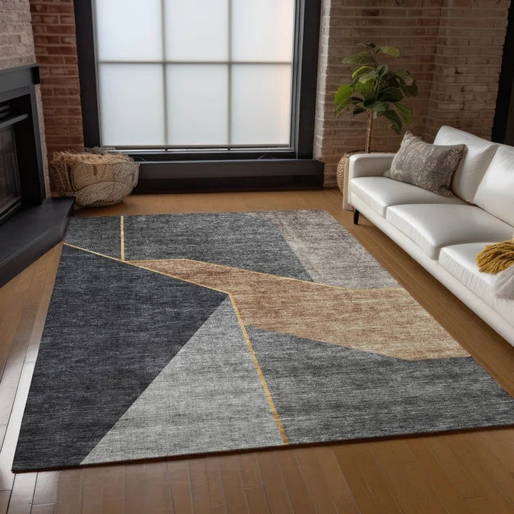 Zeitgenössischer geometrischer Teppich