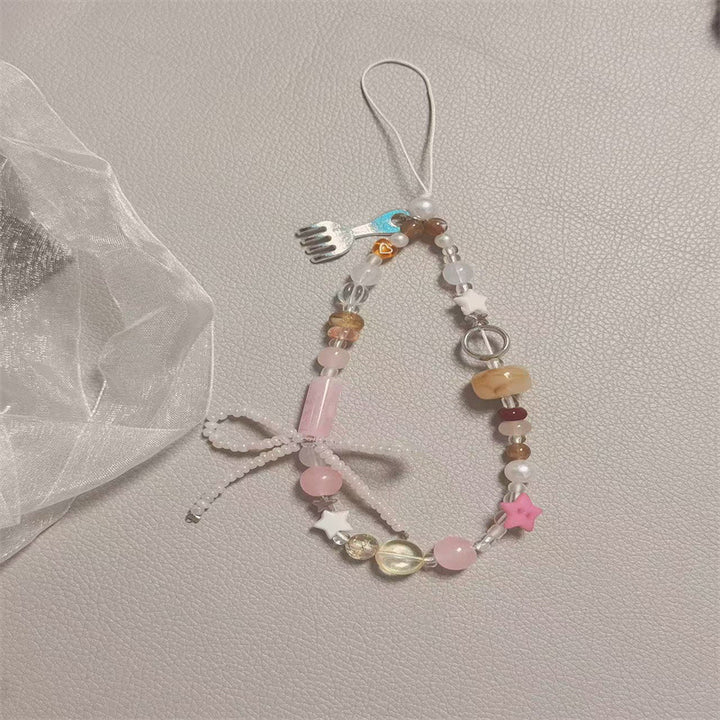 Künstlerischer Perlen Charm Handyband Karnz