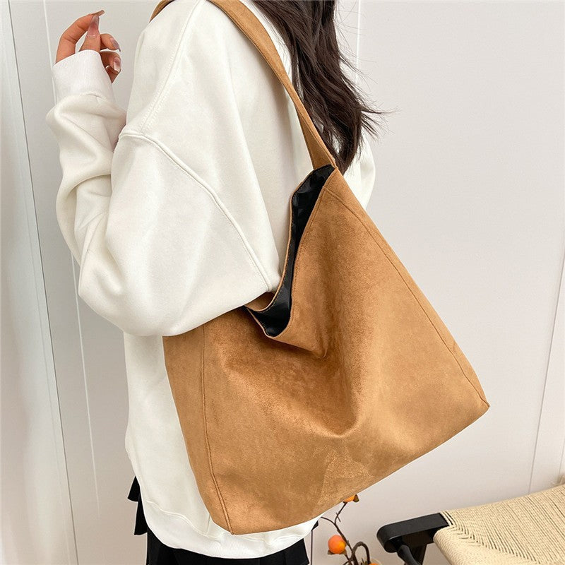 Wildleder Slouchy Tote Tasche