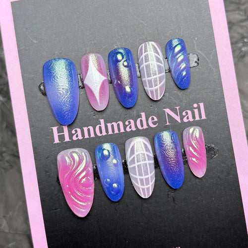 Farbverlauf Press-On Nagelkunst Kollektion