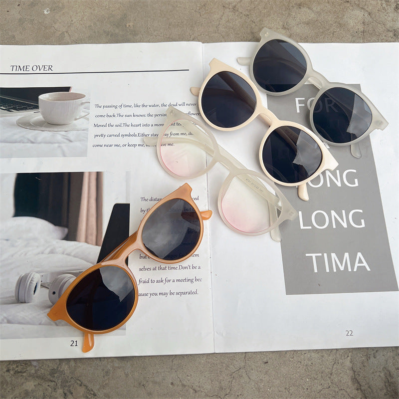 Chic Retro Runde Rahmen Sonnenbrillen Karnz