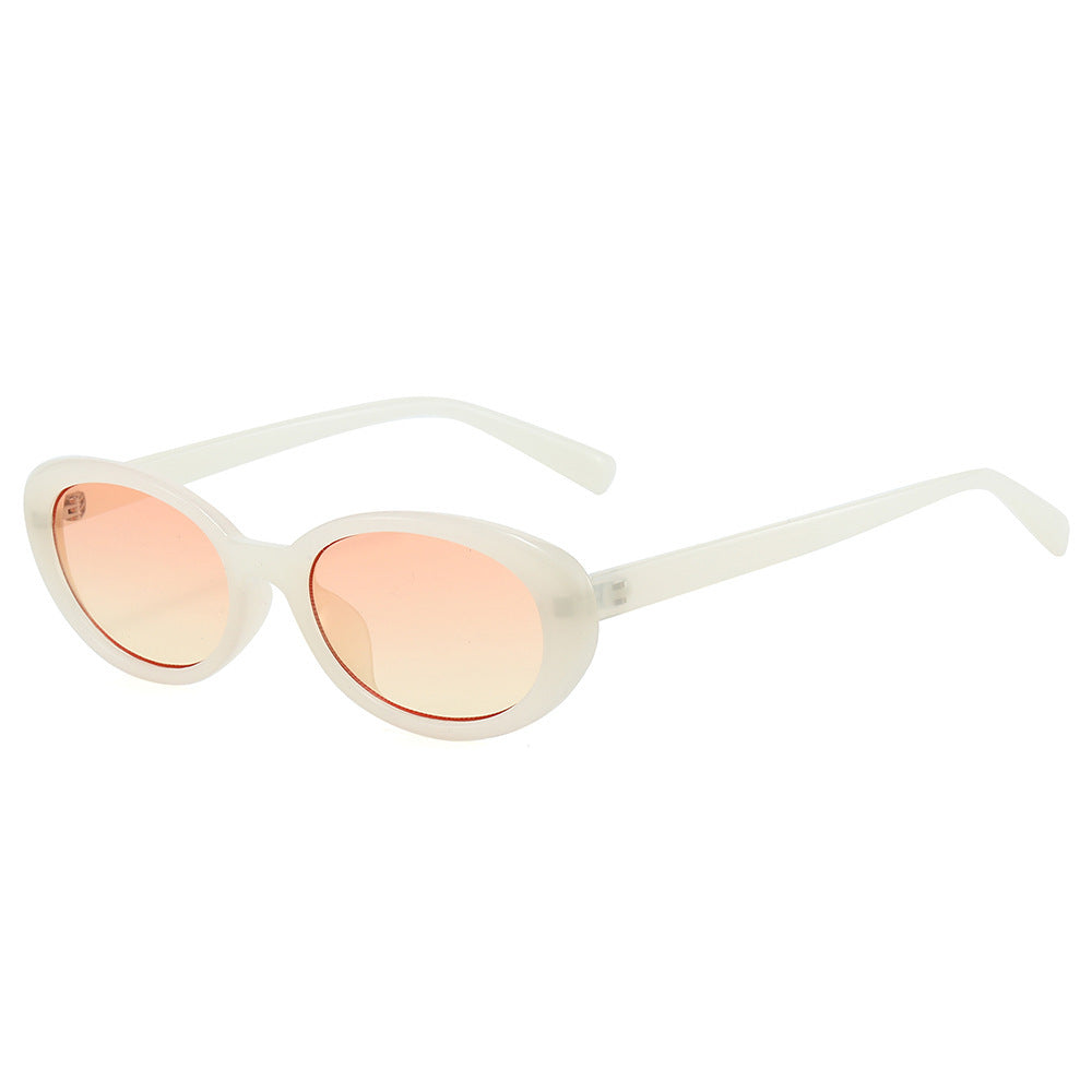 Elegante Vintage Oval Sonnenbrille Karnz